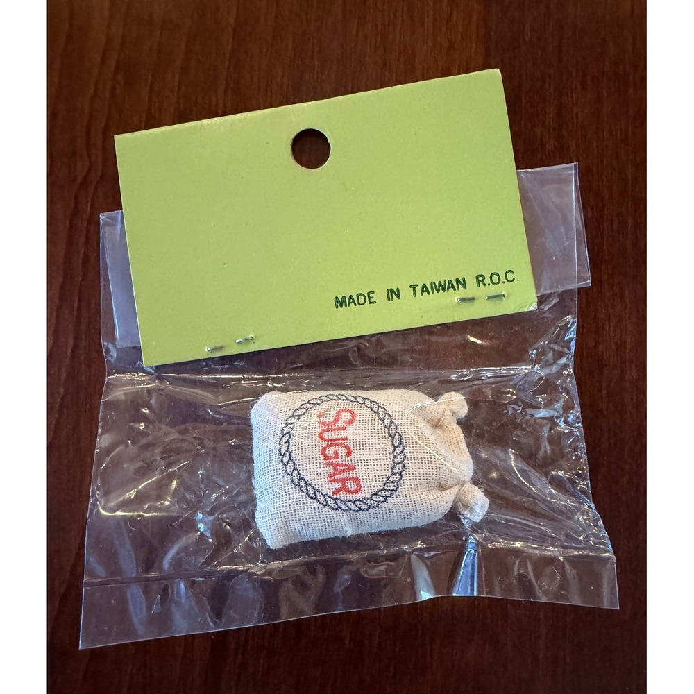 Vintage SSCO Dollhouse Miniature Sugar Sack Accessory for Ecology Boxes Taiwan